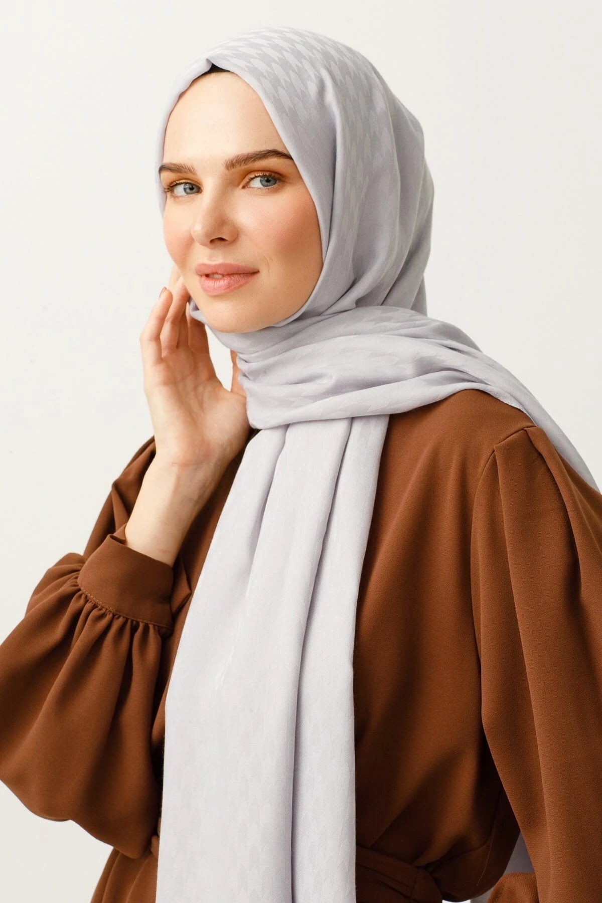 Kırlangıç Desen Pamuk Jakar Şal