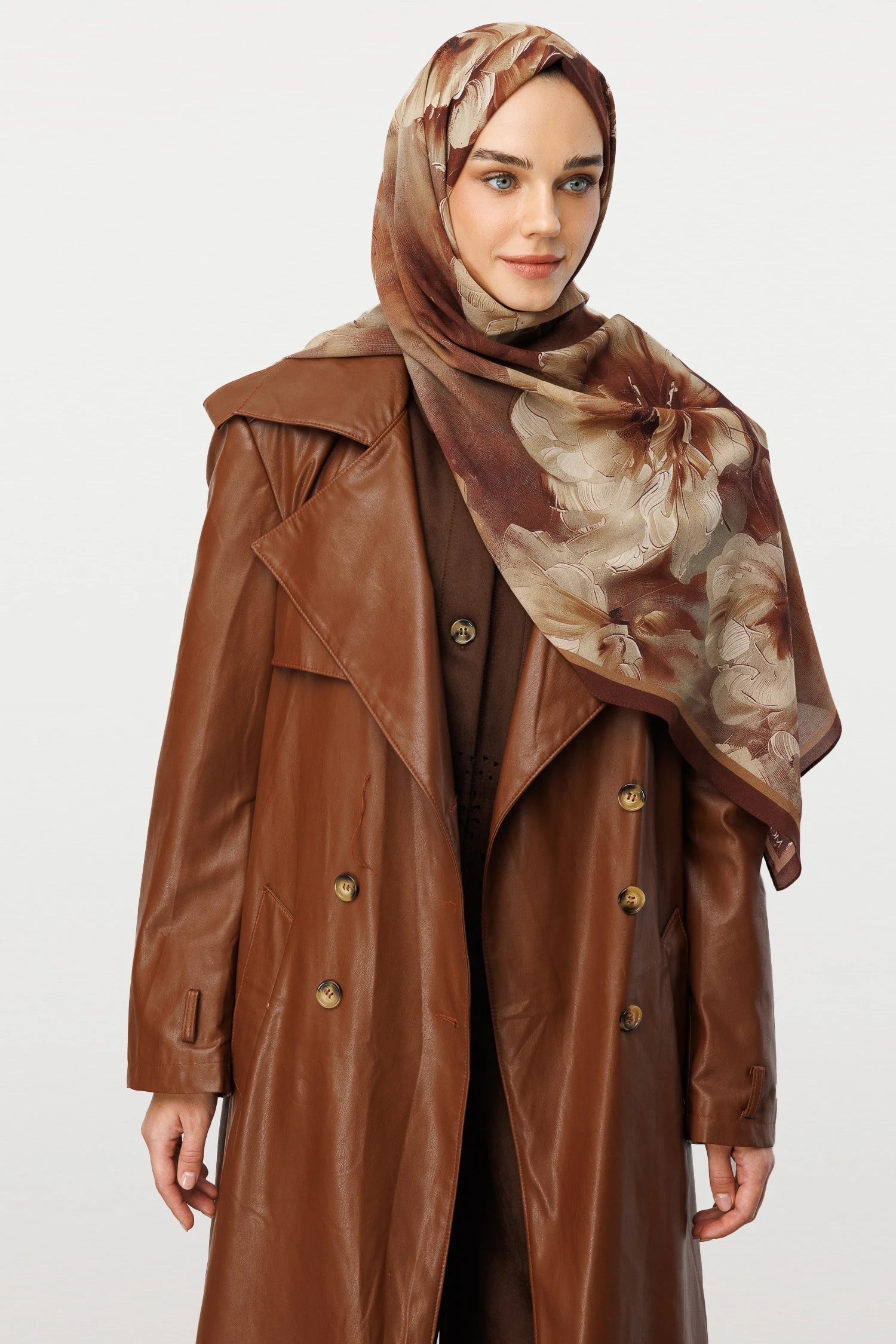 Rose Desen Hebei İpek Şal