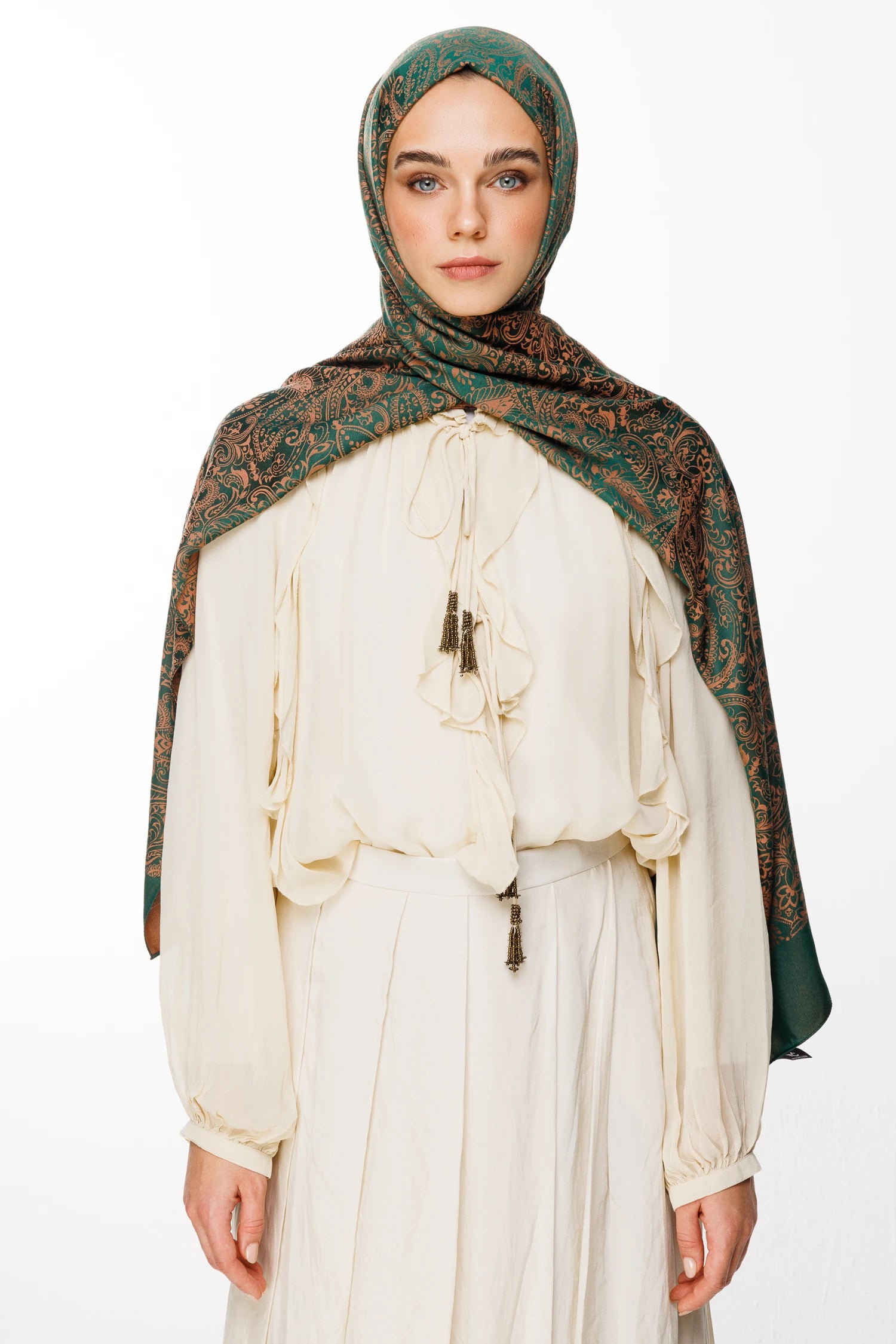 Velora Desen Çift Taraflı Şal