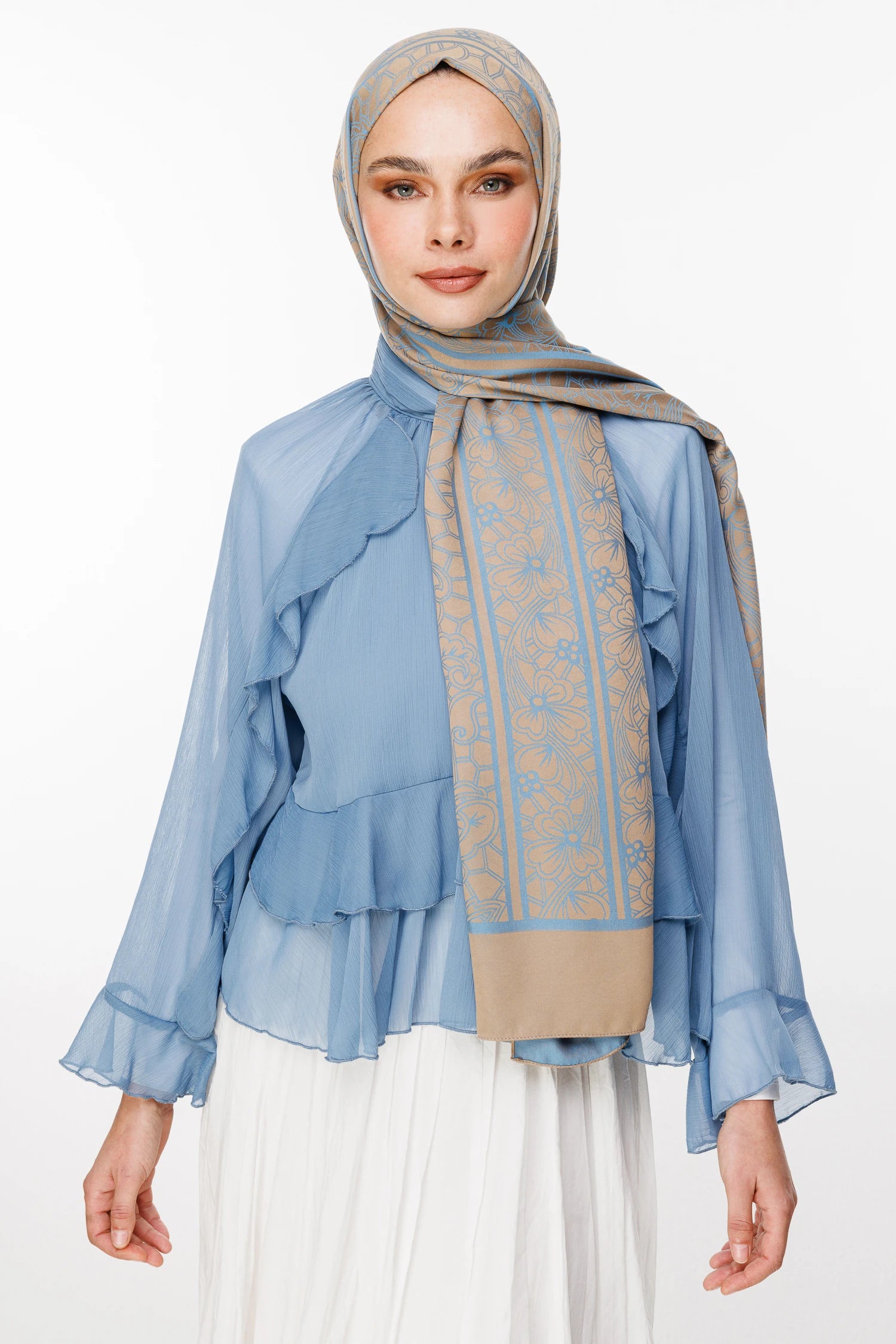 Lavin Desen Çift Taraflı Şal