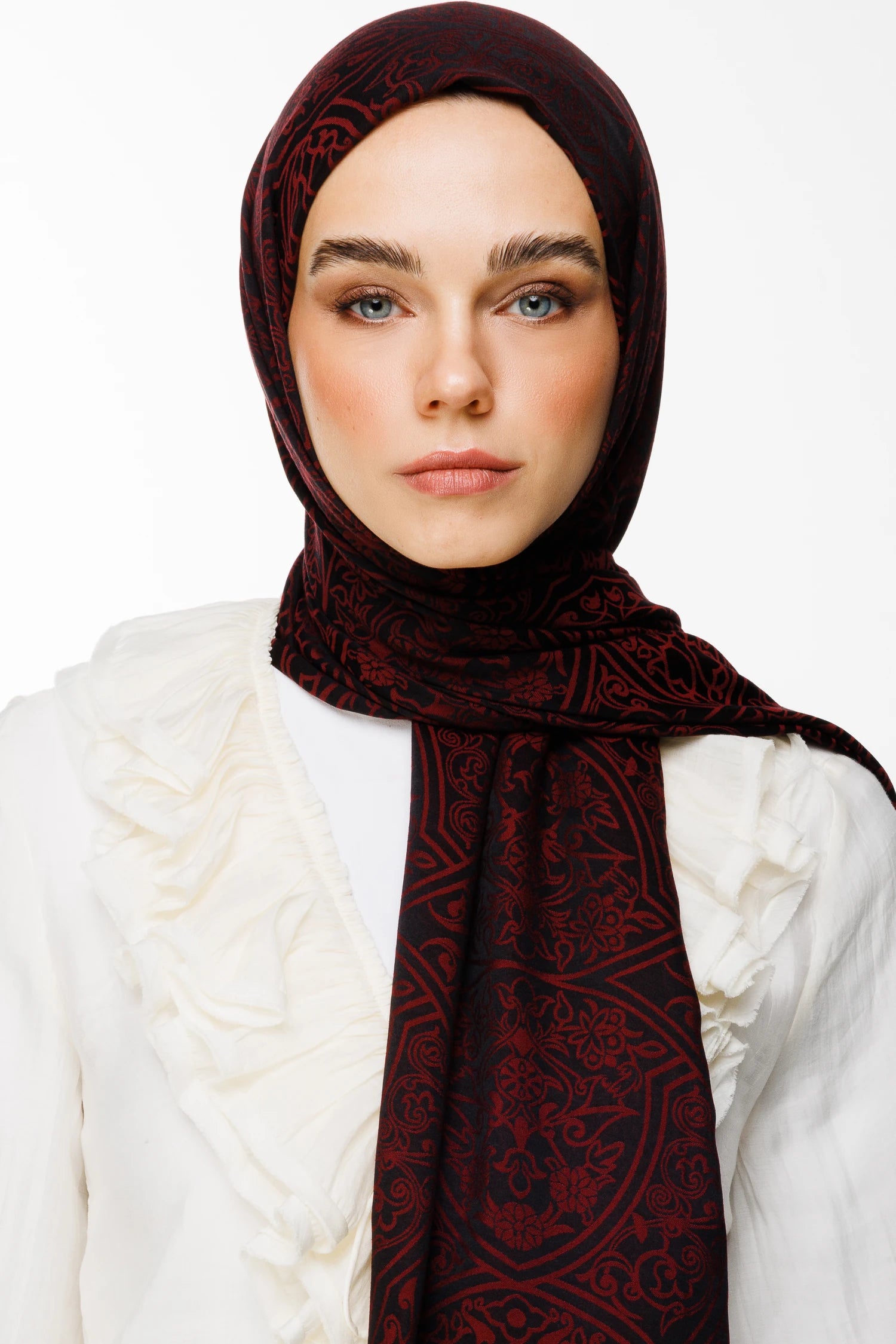 Morocco Desen Çift Taraflı Şal