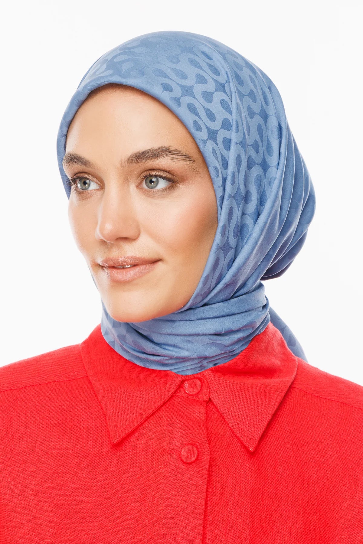 Moon Desen İpeksi Jakar Eşarp