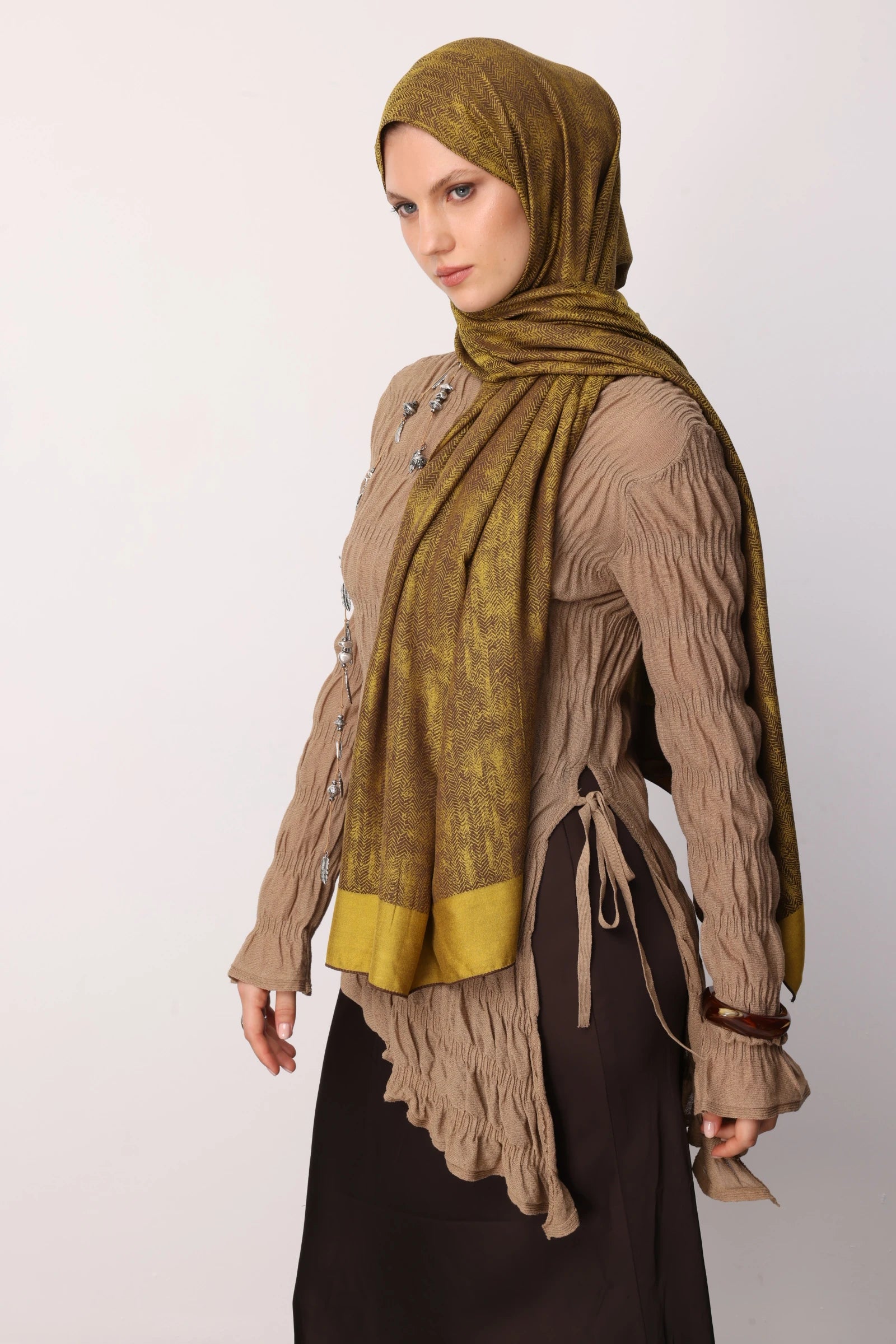 Sahra Desen Çift Taraflı Şal