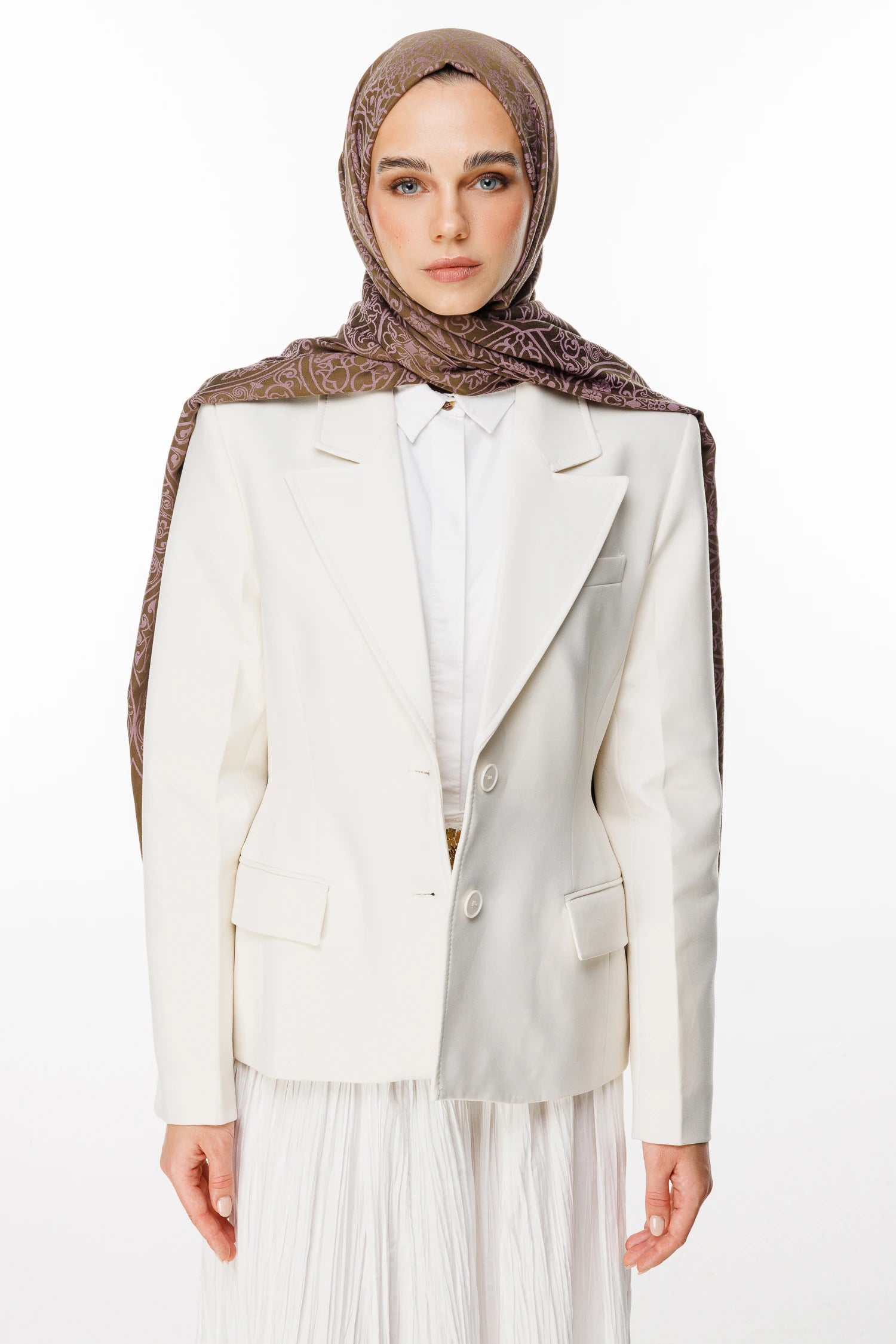 Morocco Desen Çift Taraflı Şal