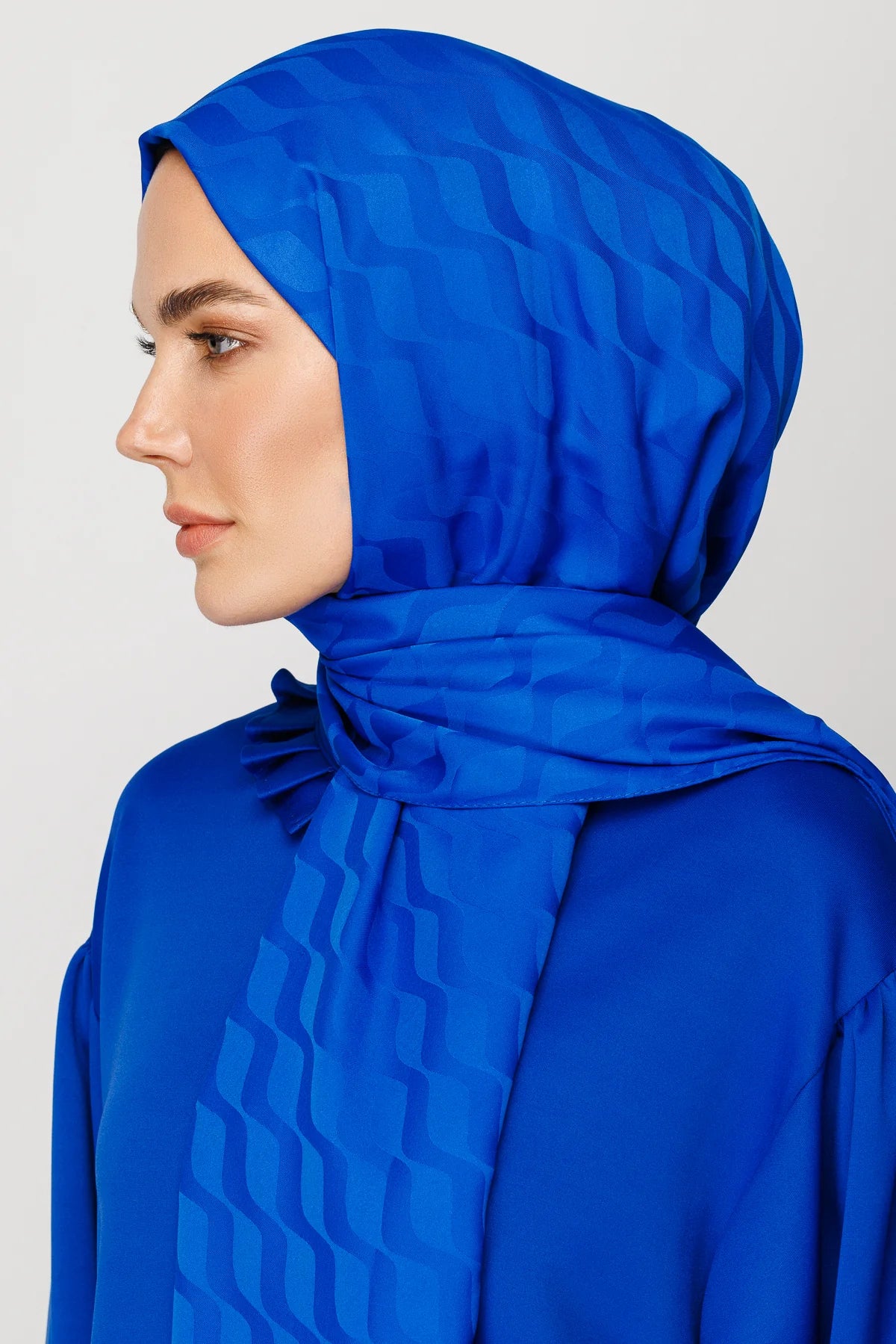 Dalga Desen İpeksi Jakar Şal