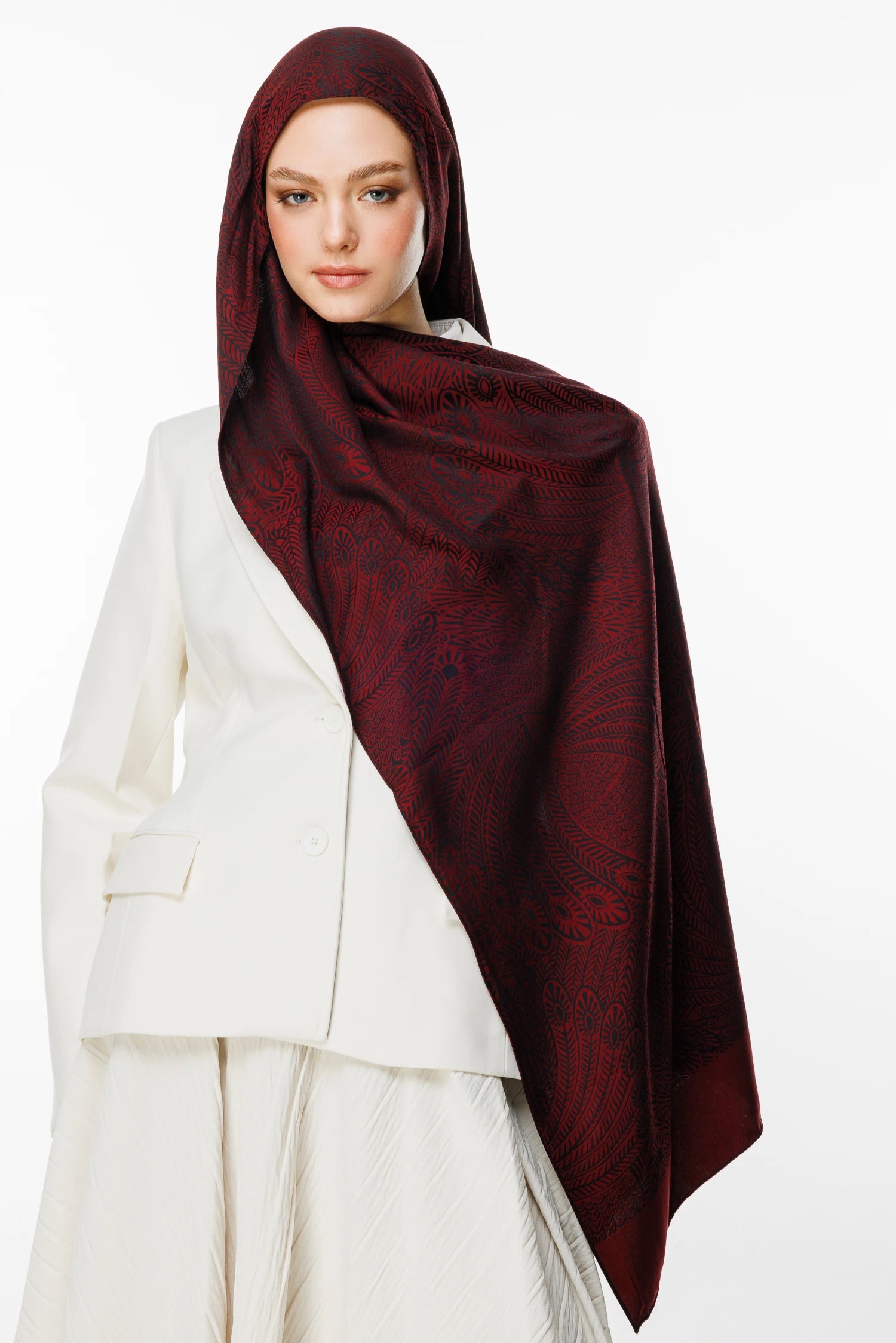 Mayra Desen Çift Taraflı Şal