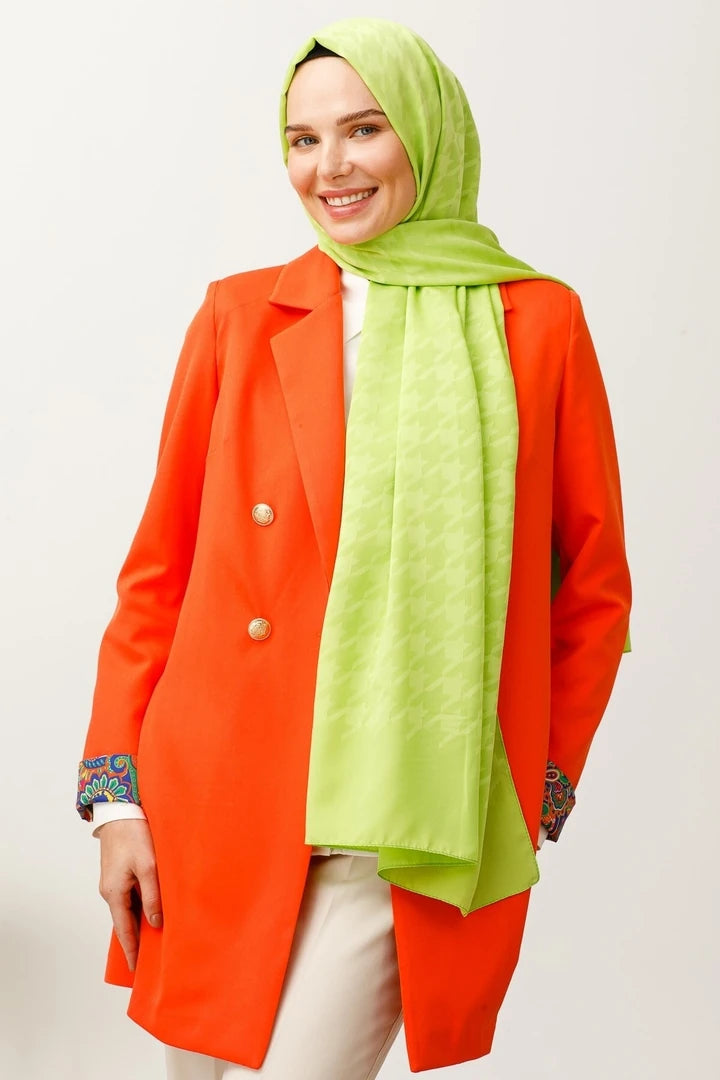 Kazayağı Desen İpeksi Jakar Şal