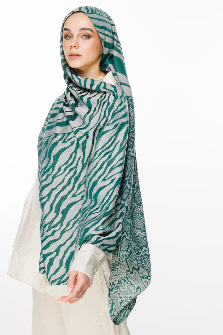 Riad Desen Çift Taraflı Şal