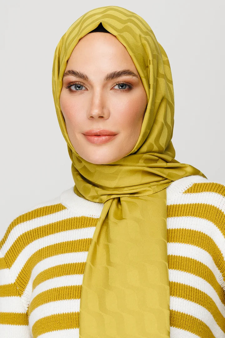 Dalga Desen İpeksi Jakar Şal