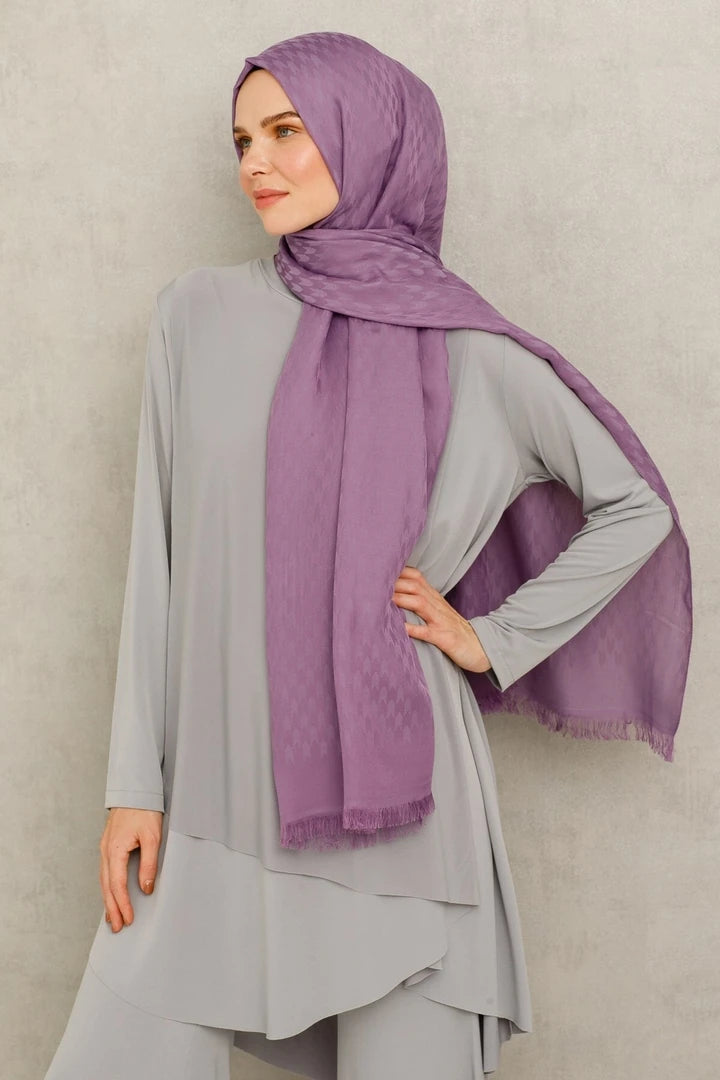 Kırlangıç Desen Pamuk Jakar Şal