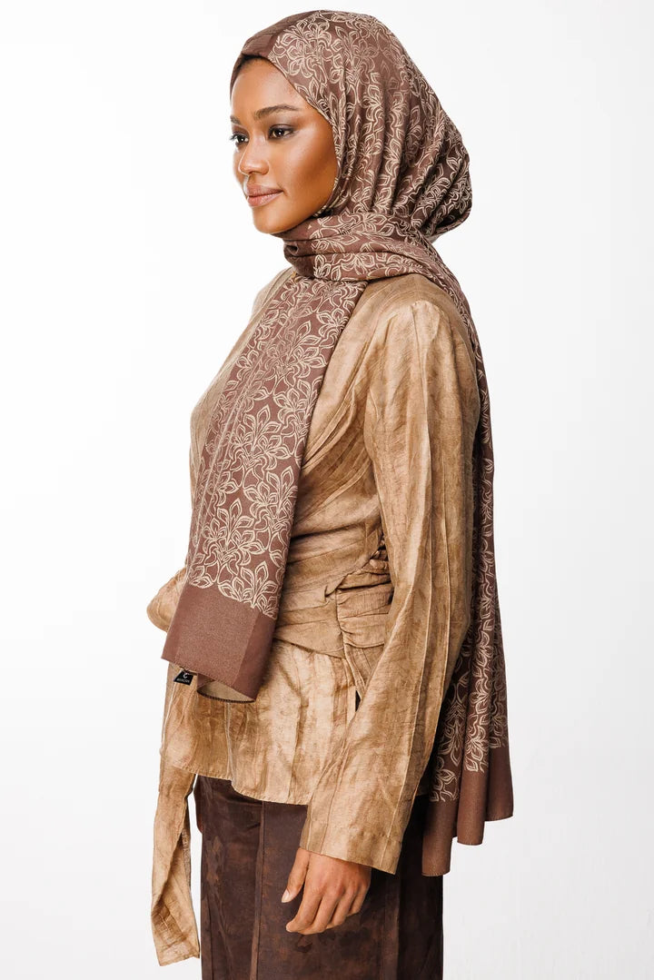 Nora Desen Çift Taraflı Şal