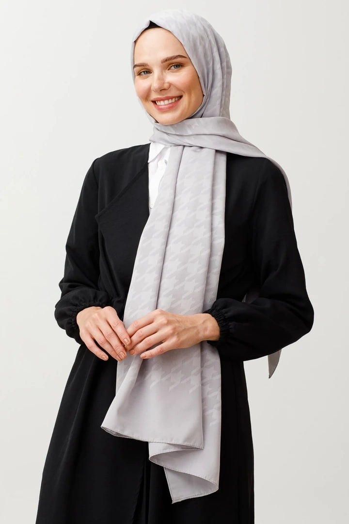 Kazayağı Desen İpeksi Jakar Şal