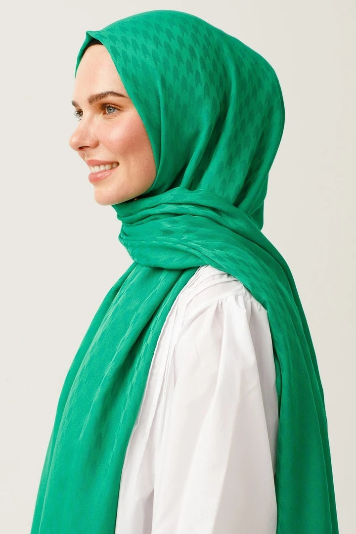 Kırlangıç Desen Pamuk Jakar Şal