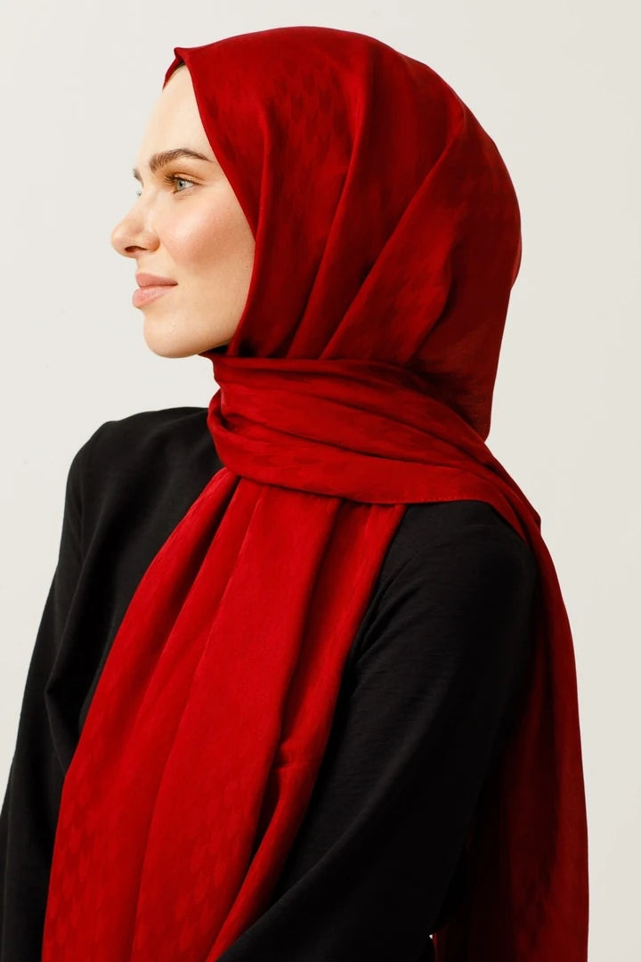 Kırlangıç Desen Pamuk Jakar Şal