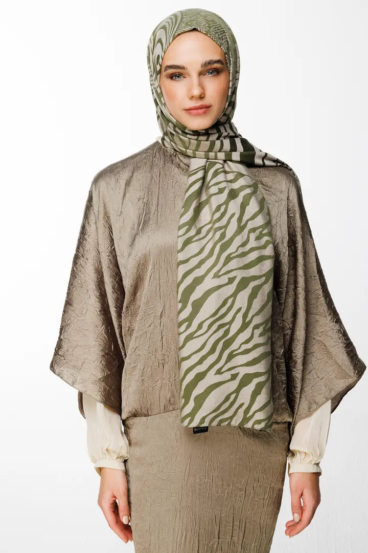 Riad Desen Çift Taraflı Şal