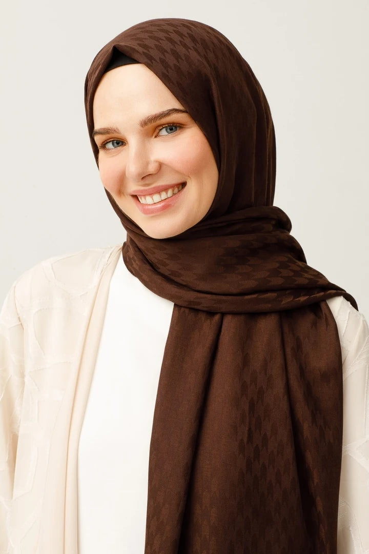 Kırlangıç Desen Pamuk Jakar Şal