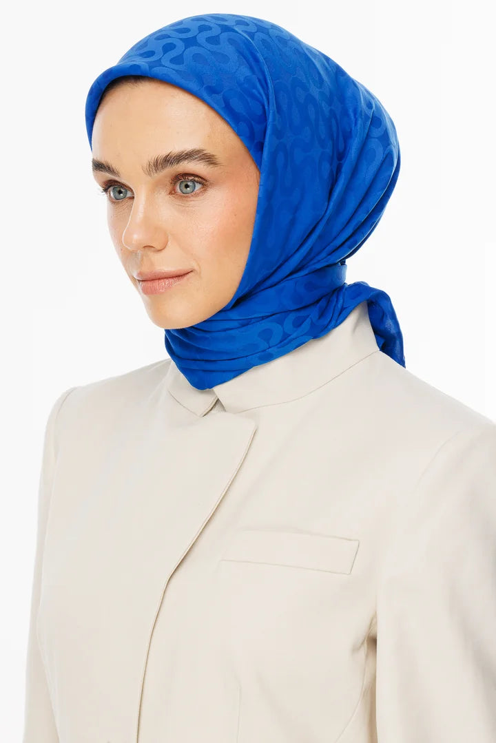 Moon Desen İpeksi Jakar Eşarp