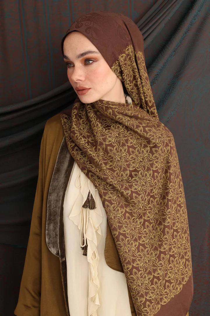 Nora Desen Çift Taraflı Şal