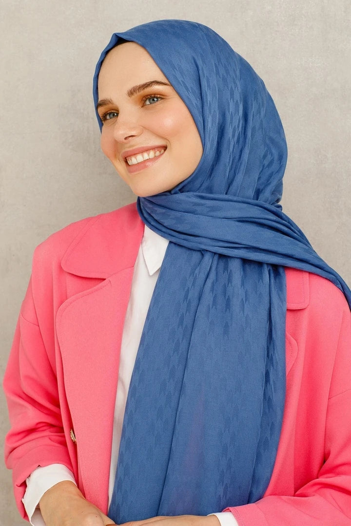 Kırlangıç Desen Pamuk Jakar Şal