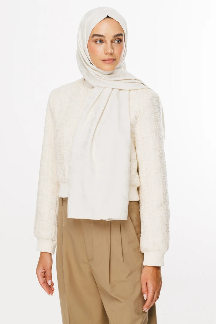 Kazayağı Desen İpeksi Jakar Şal