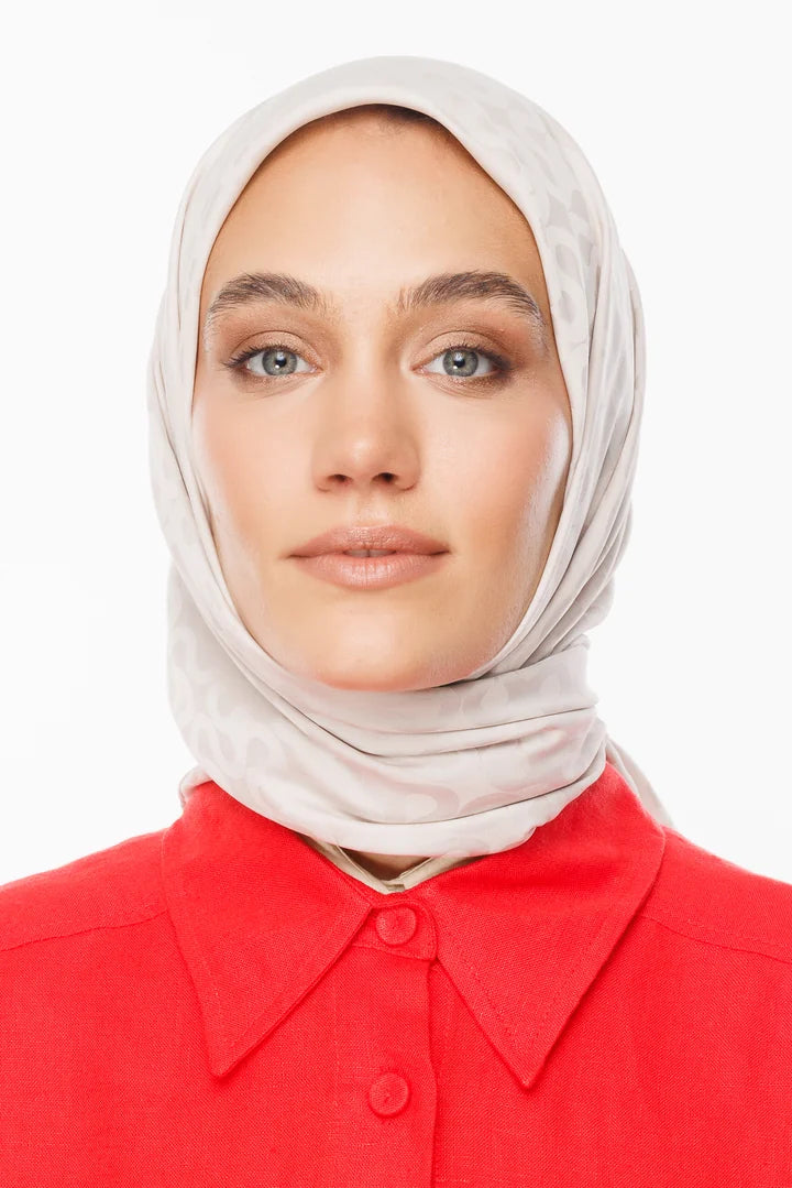 Moon Desen İpeksi Jakar Eşarp