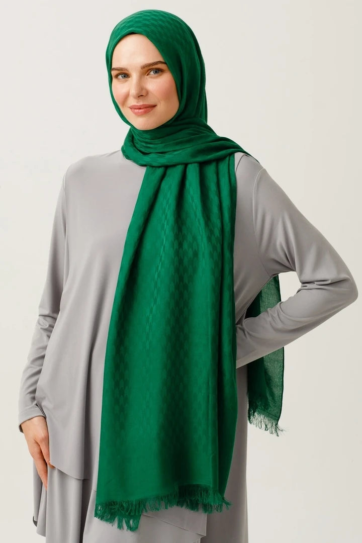 Kırlangıç Desen Pamuk Jakar Şal