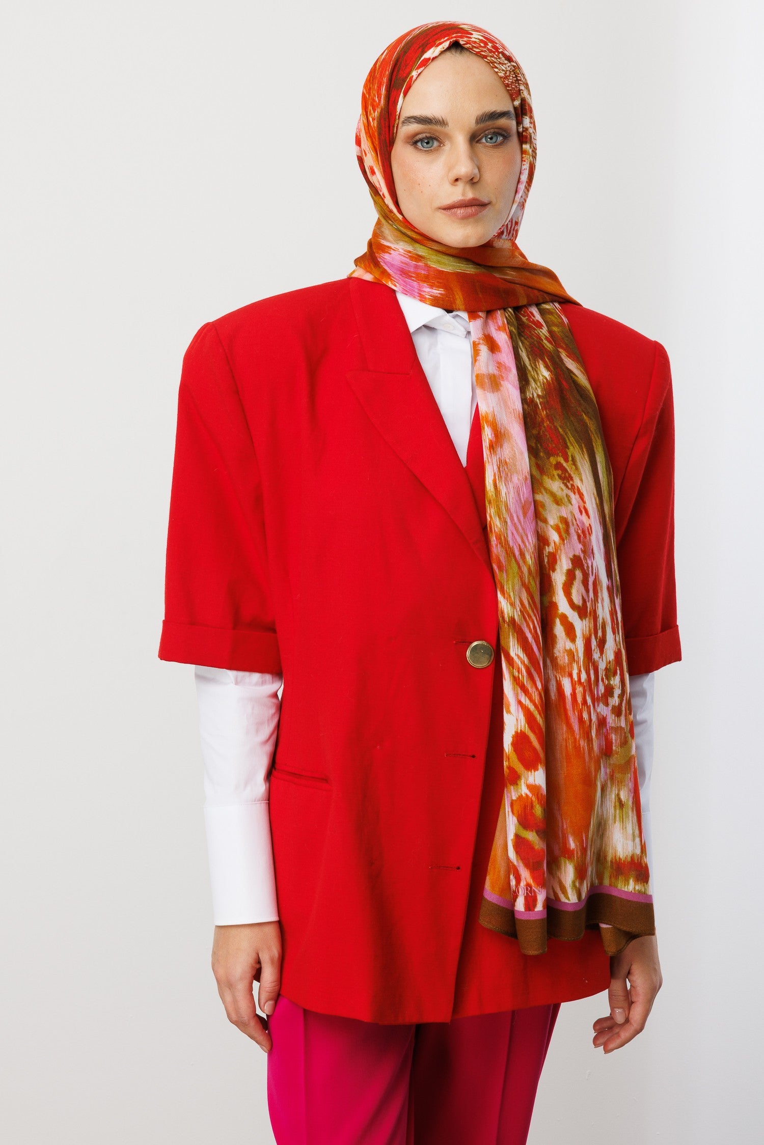 Leopar Desen Rami Şal