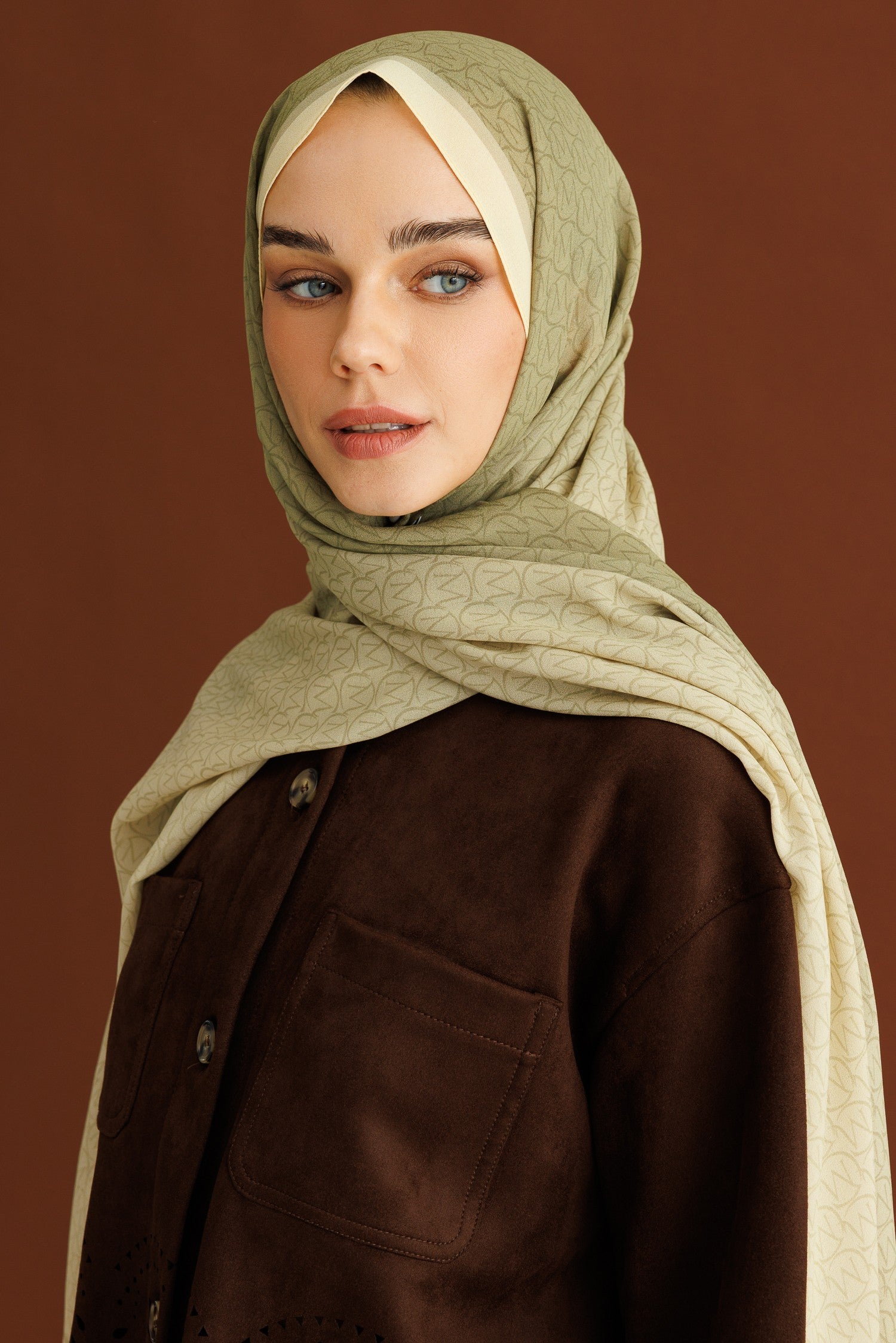 Monogram Hebei İpek Şal