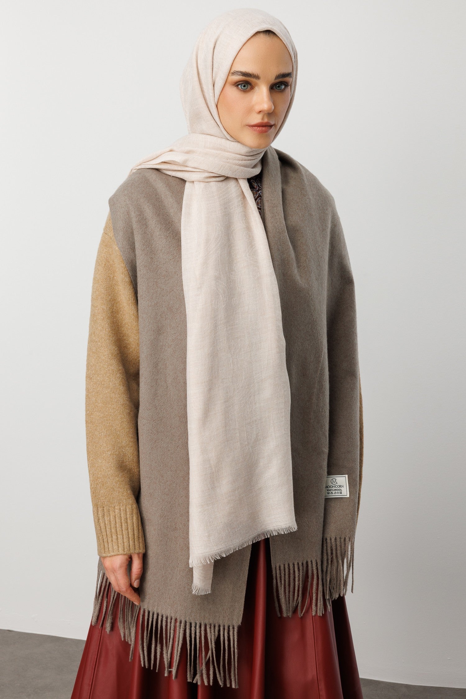 Rumi Desen Yün Kaşmir Şal