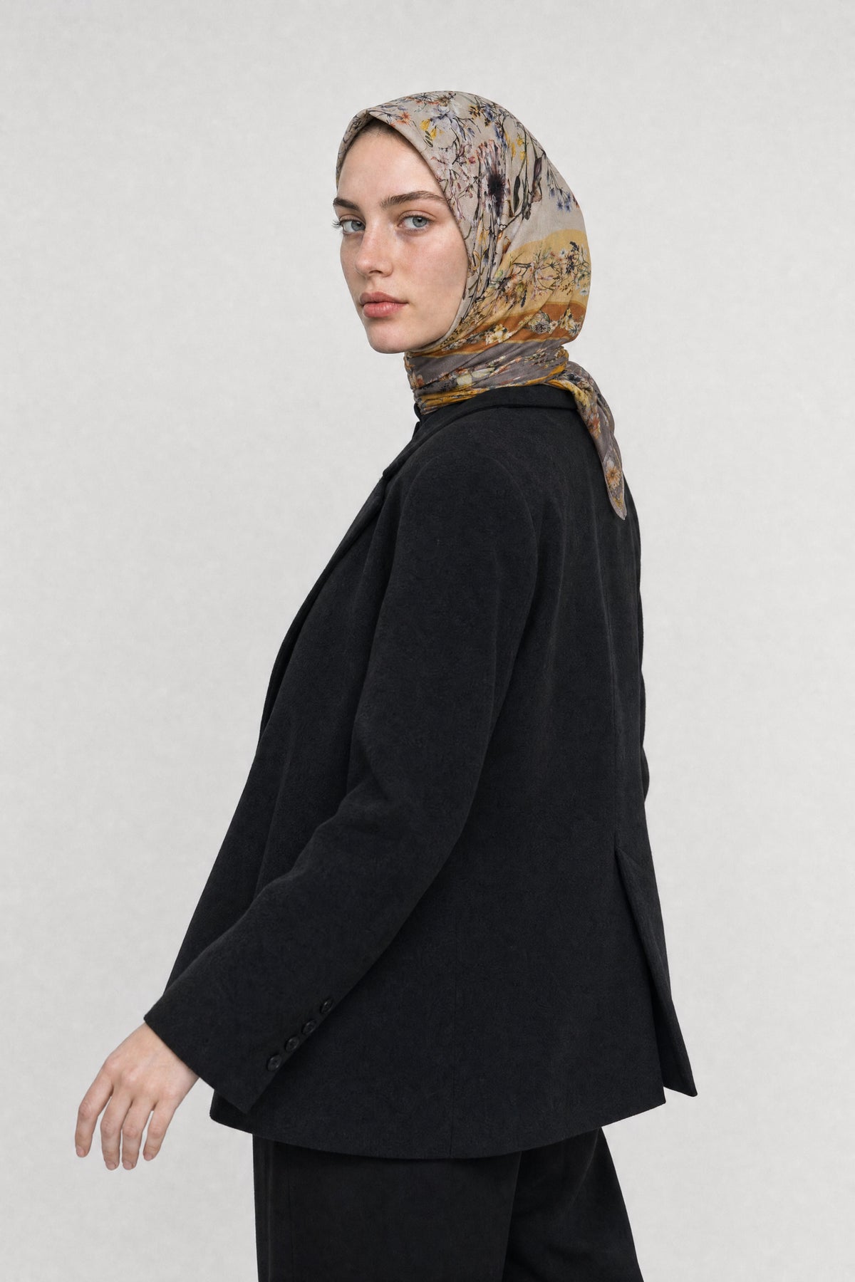 Orlienne Desen Organik Eşarp - Haki
