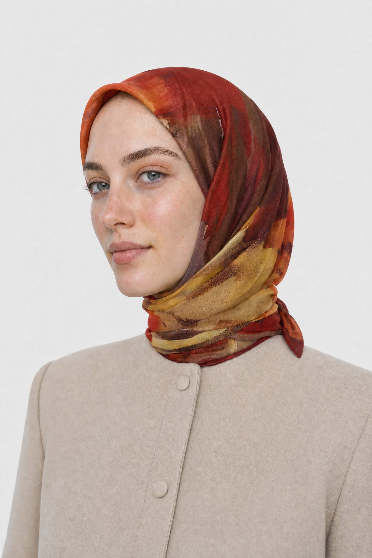 Ruby Desen Aria Eşarp - Bordo