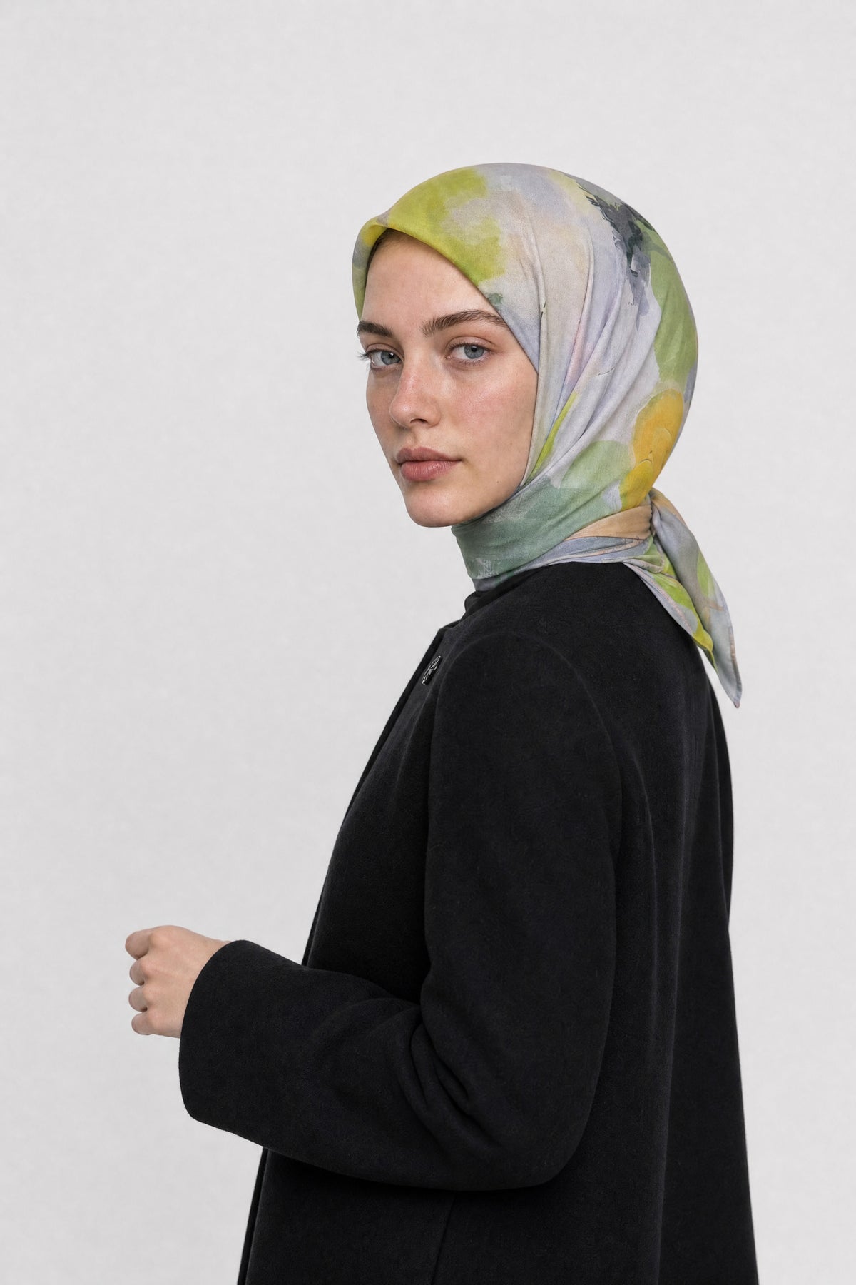 Ruby Desen Aria Eşarp - Yeşil